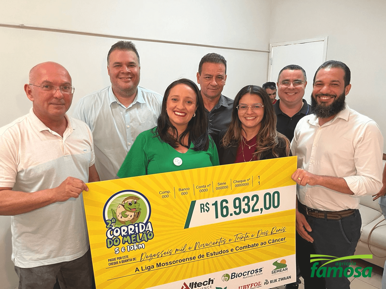 Cerimônia de Entrega do Cheque para a Liga Mossoroense de Estudos e Combate ao Câncer